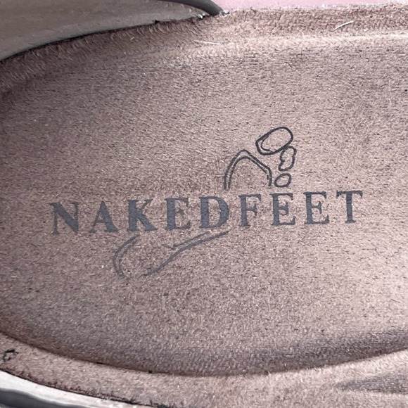 Naked Feet “Renzi” Women’s Blush Suede Wedge Comfort Sandals 9M - Picture 9 of 12